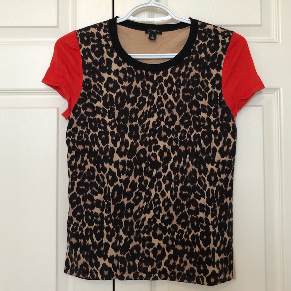 Ann Taylor leopard sweater